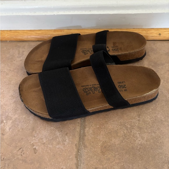 Birkenstock Birki’s Curacao Black Elastic Strap Sandal Size 8 Narrow - Picture 5 of 8